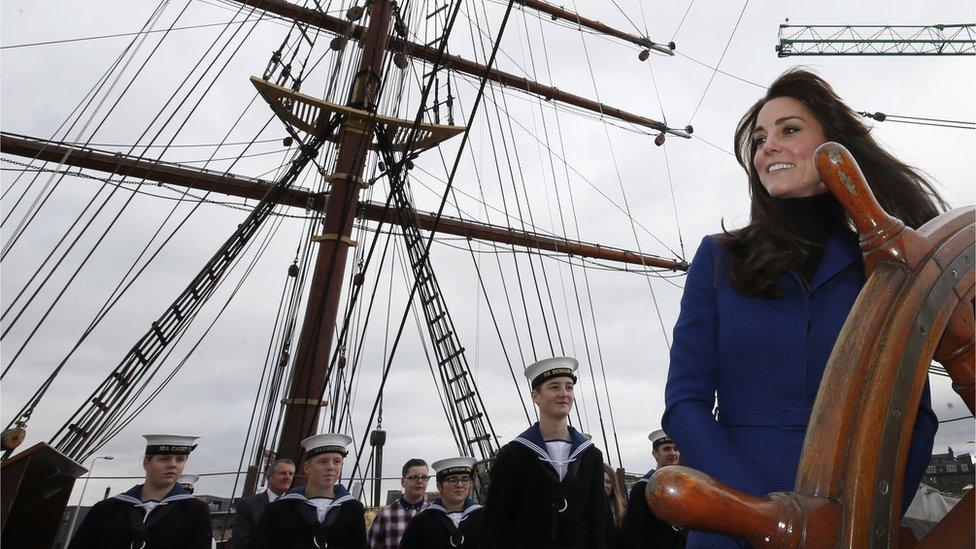 Princess of Wales on the RRS Discovery in 2015