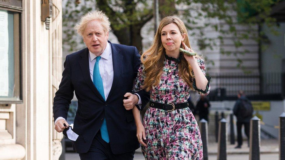 Boris Johnson and Carrie Symonds