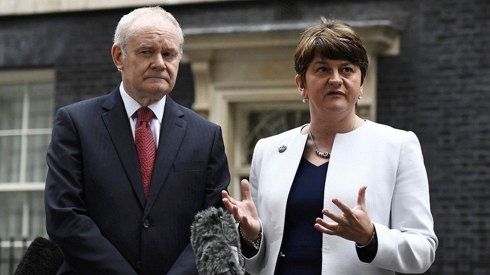 Martin McGuinness and Arlene Foster