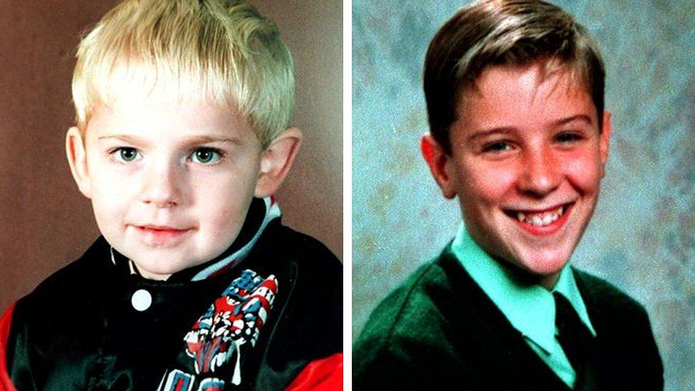 Johnathan Ball, 3, and Tim Parry, 12, died in the Warrington bombs