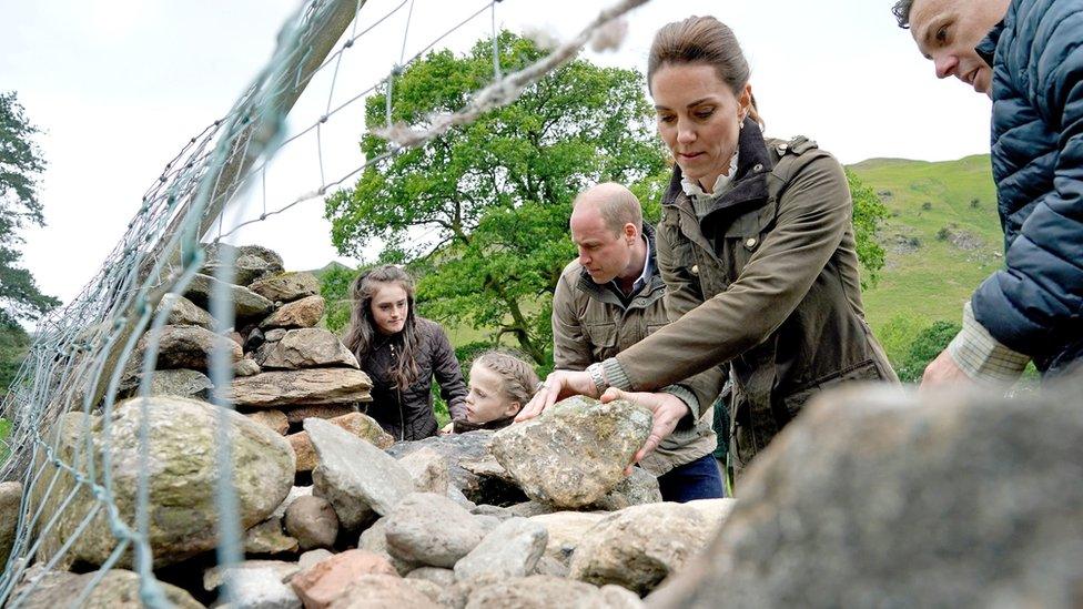 Repairing a dry stone wall