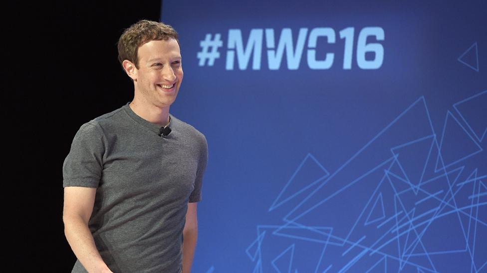 Mark Zuckerberg at MWC in Barcelona