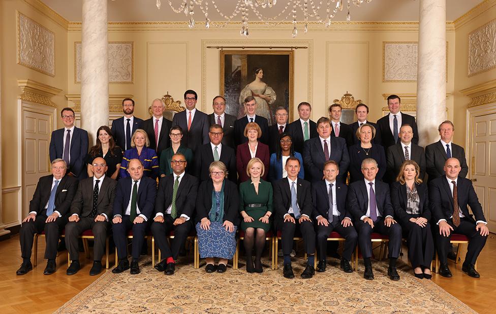 The Prime Minister Liz Truss and her Cabinet on 25 October 2022