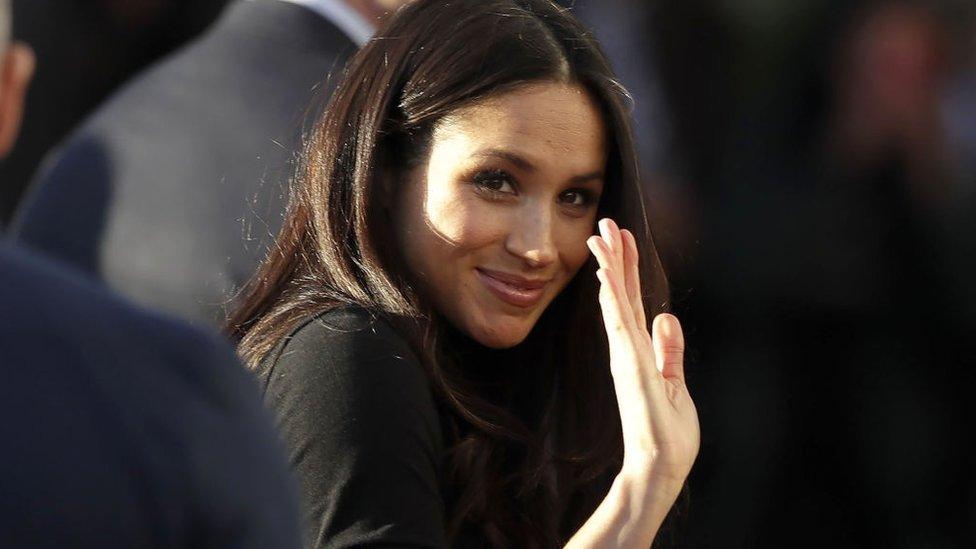 Meghan Markle waving