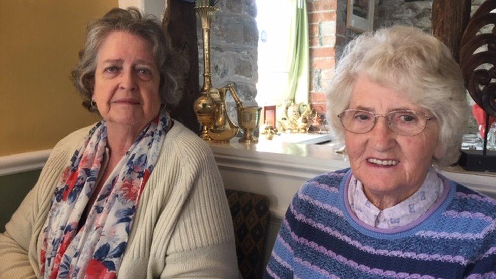 Cathy Richards Jones (left) and Margaret Watkins