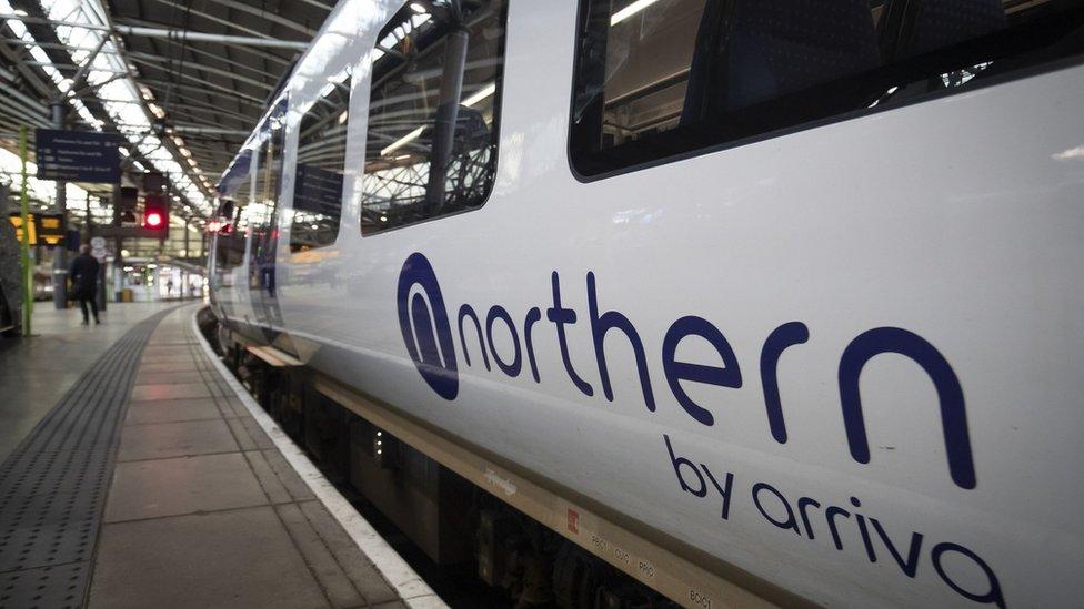 Northern logo on train