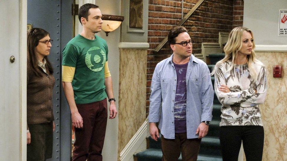 The cast of the Big Bang Theory