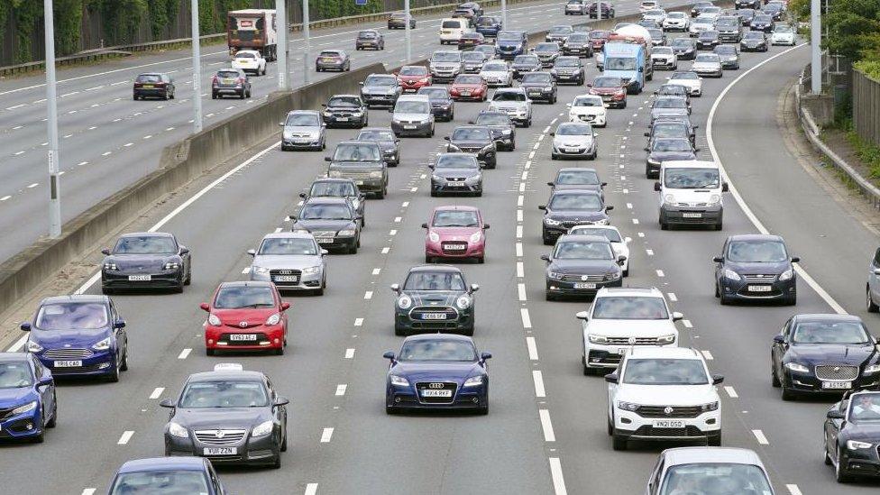 Traffic on a motorway