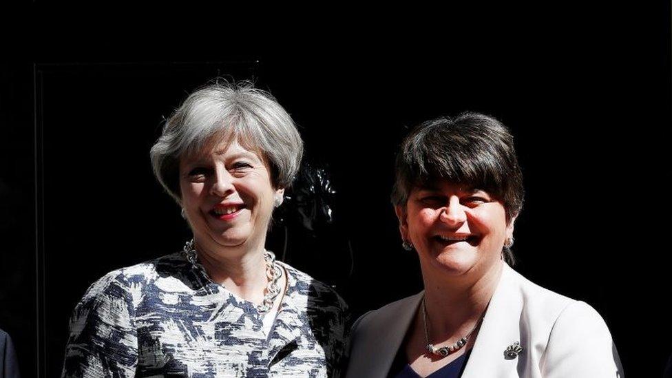 Theresa May and Arlene Foster