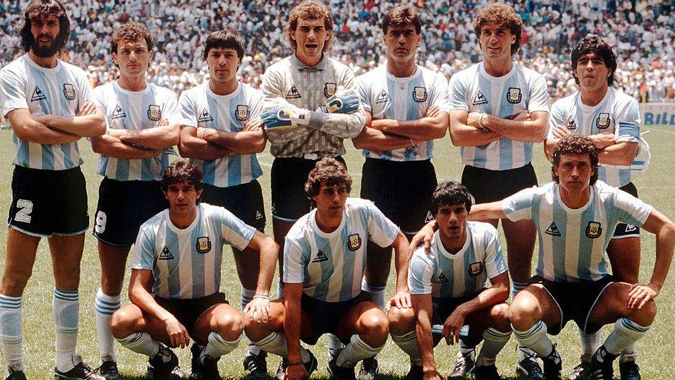 Argentine football team in the 1986 World Cup in Mexico