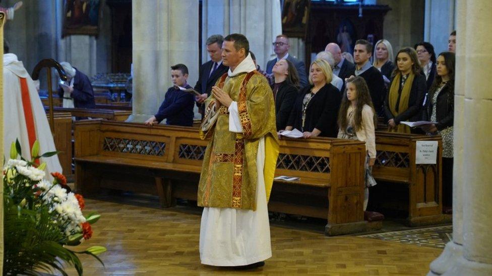 Brother Philip Mulryne at ordination service