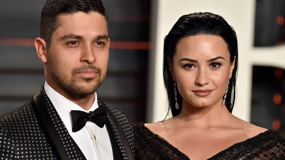 Wilmer Valderrama and Demi Lovato