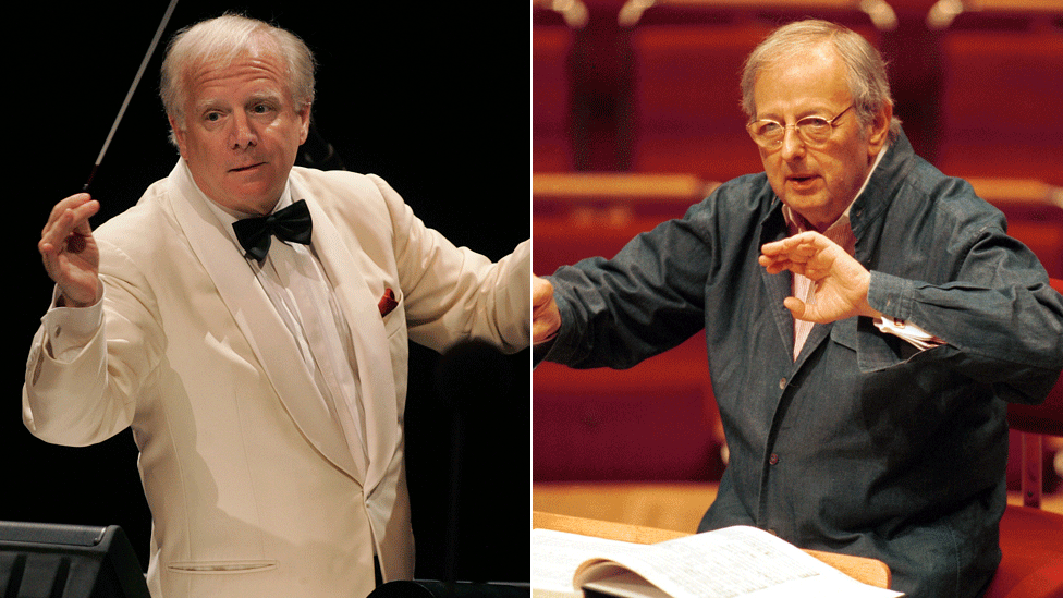 Leonard Slatkin and Andre Previn