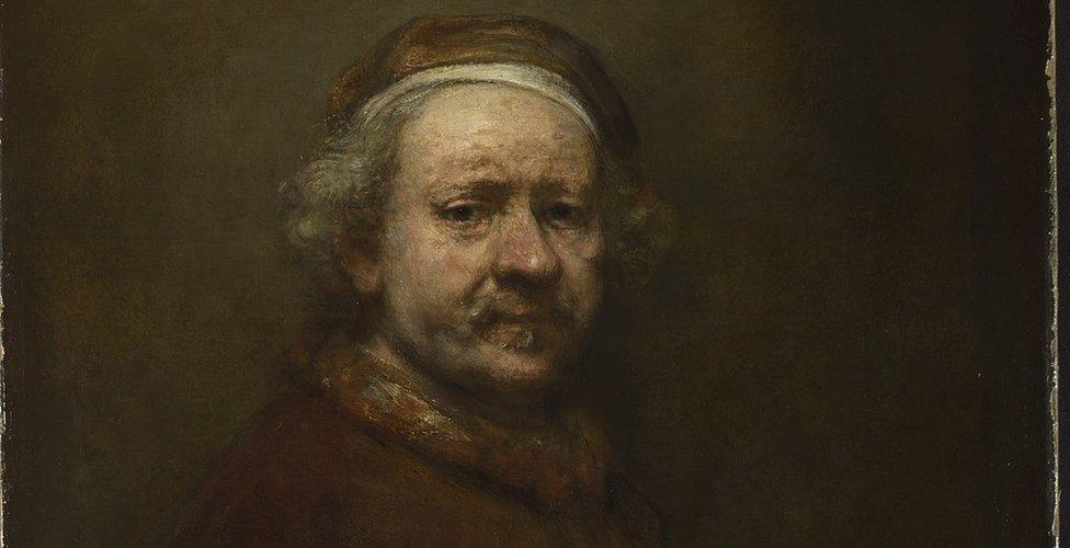 Detail from Rembrandt's Self Portrait at the age of 63