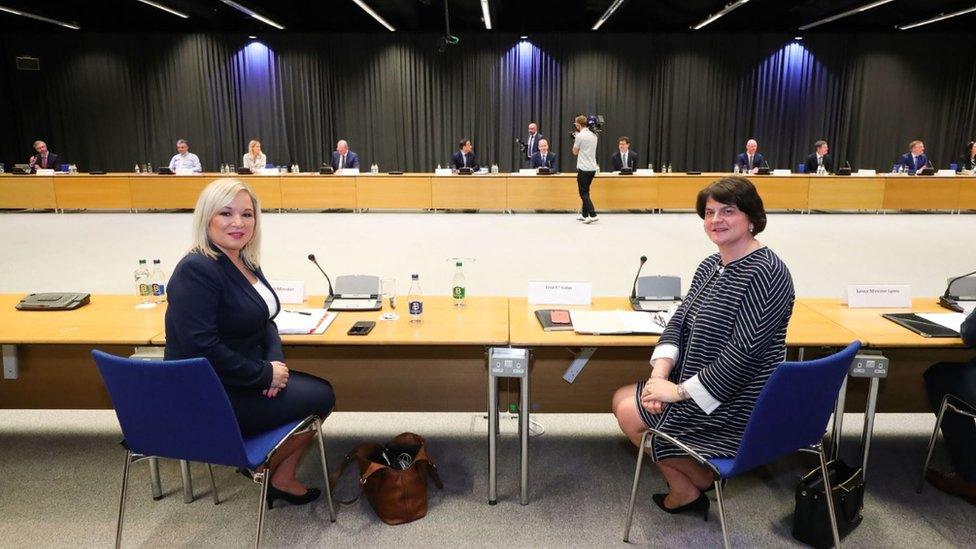 Michelle O'Neill and Arlene Foster