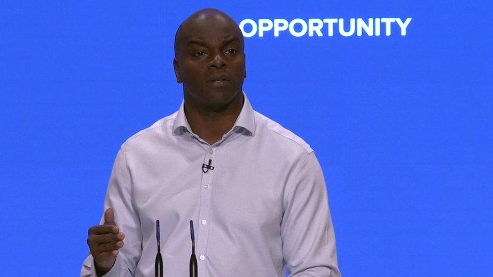 Shaun Bailey at the Conservative conference