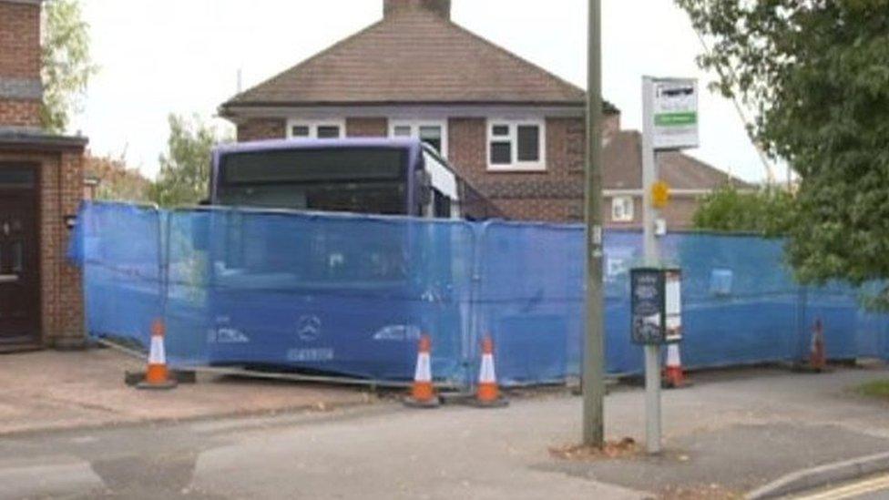 The bus in the house in Morrell Avenue