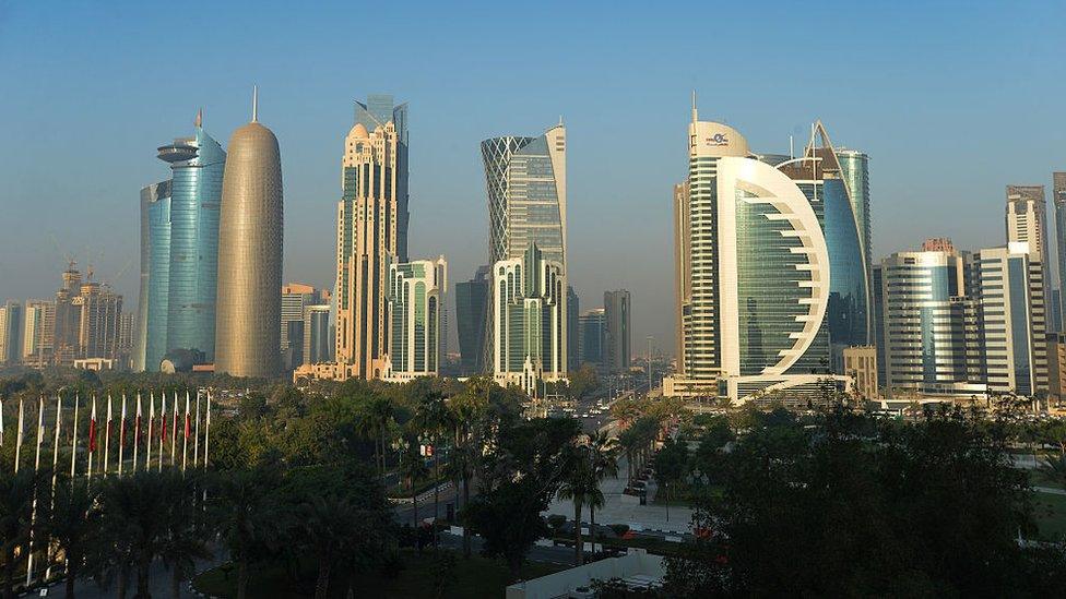 The Doha skyline