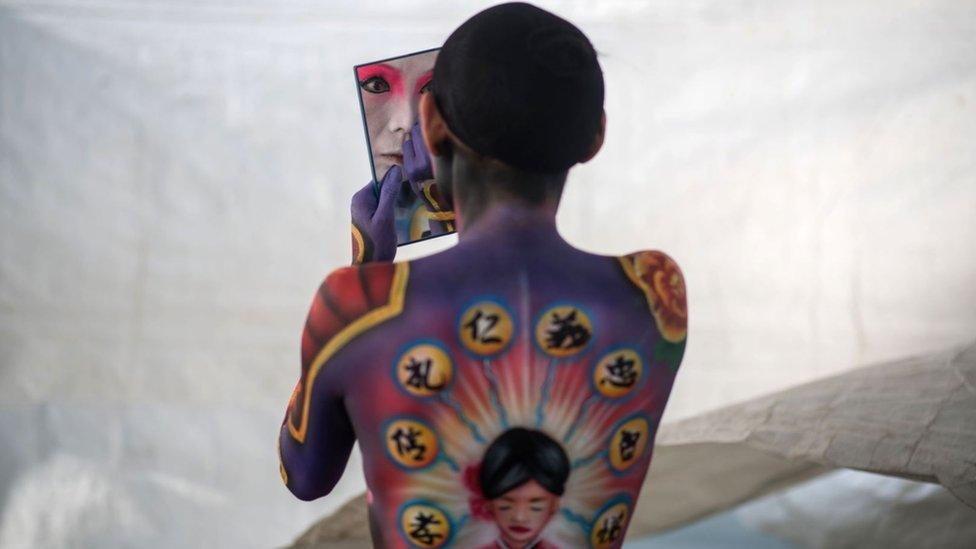 Daegu Bodypainting Festival in South Korea