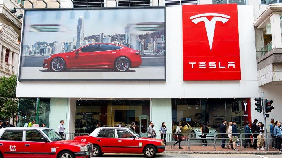 Tesla store Hong Kong