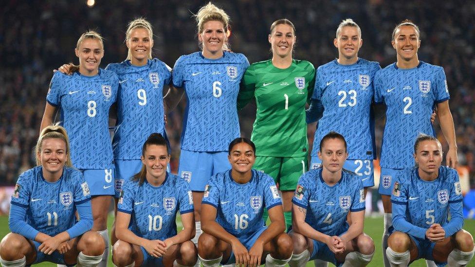 Lionesses team photo ahead of 2023 Women's World Cup final