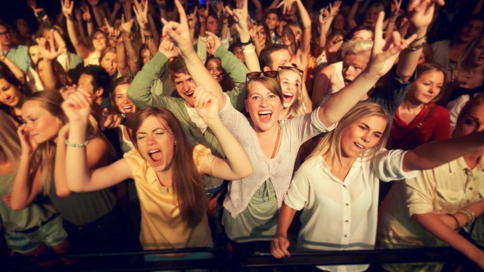 Audience at a concert