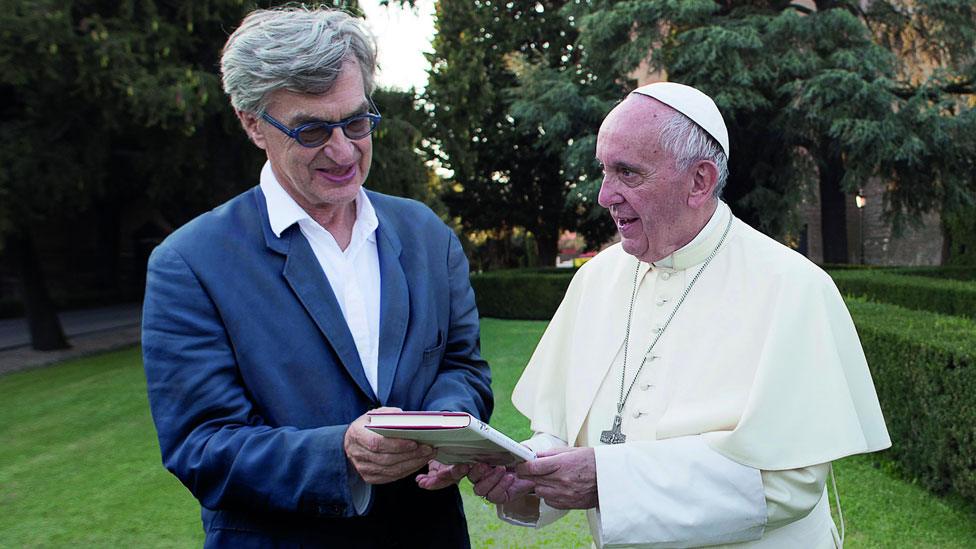 Wim Wenders and Pope Francis