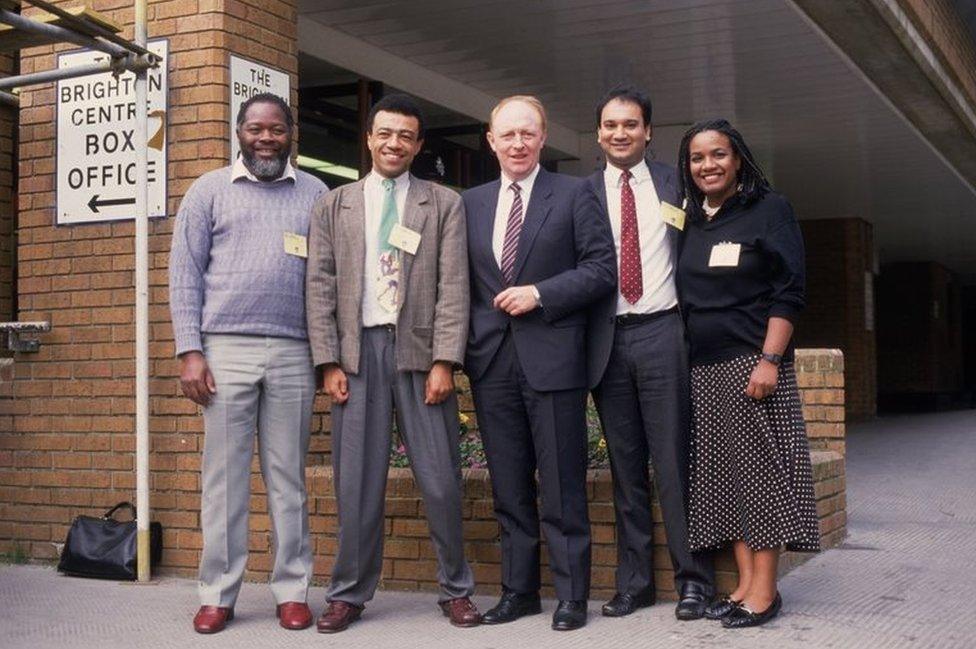 Bernie Grant, Paul Boateng, Neil Kinnock, Keith Vaz, Diane Abbott, 1987