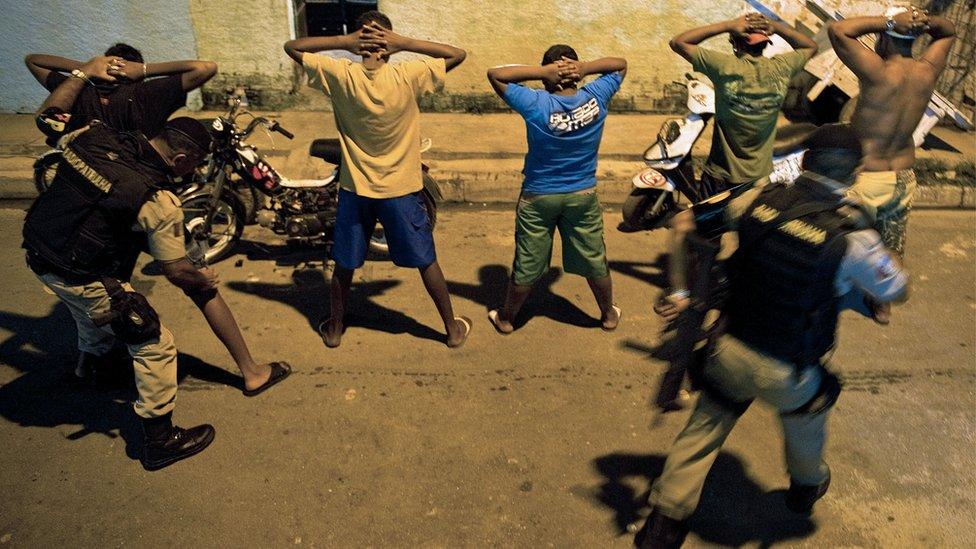 A police operation in Maceio, north-eastern Brazil