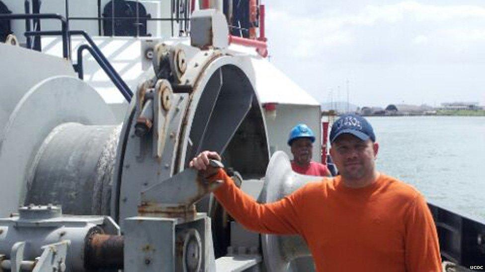 Captain Ivan de la Guardia on board a tugboat