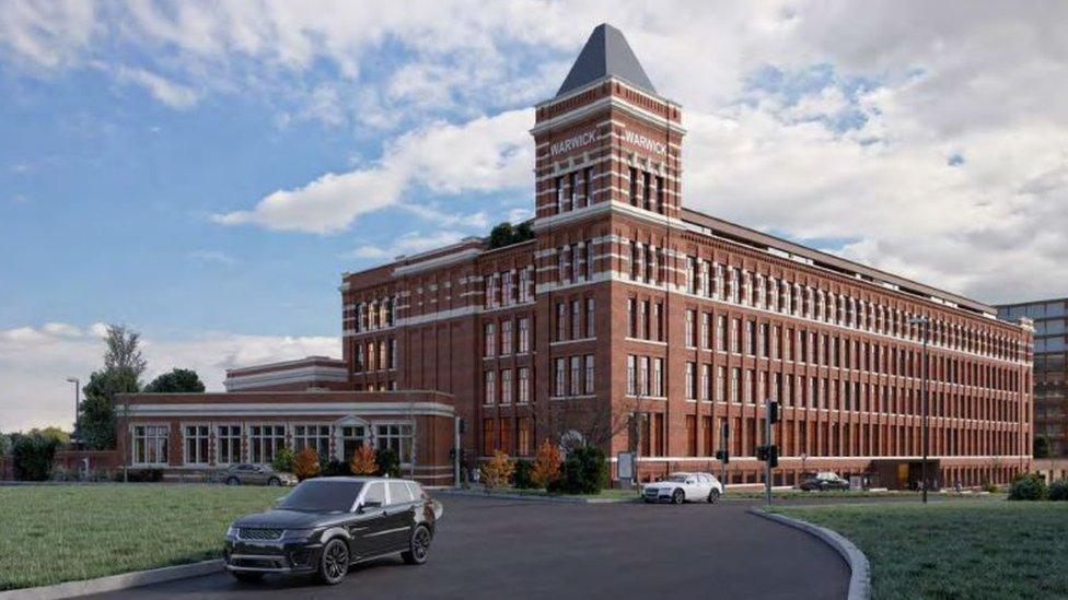 Artist's impression of Warwick Mill development