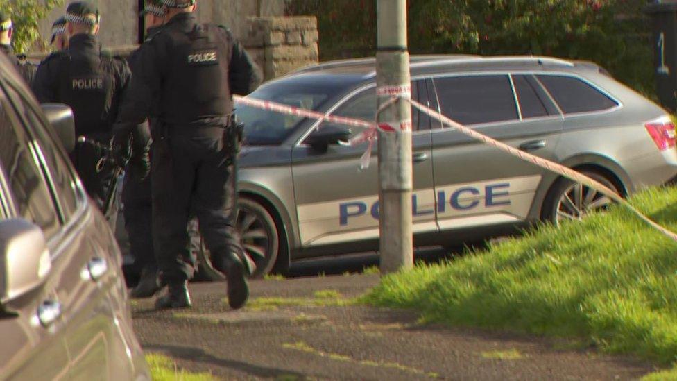 Police in the Creggan