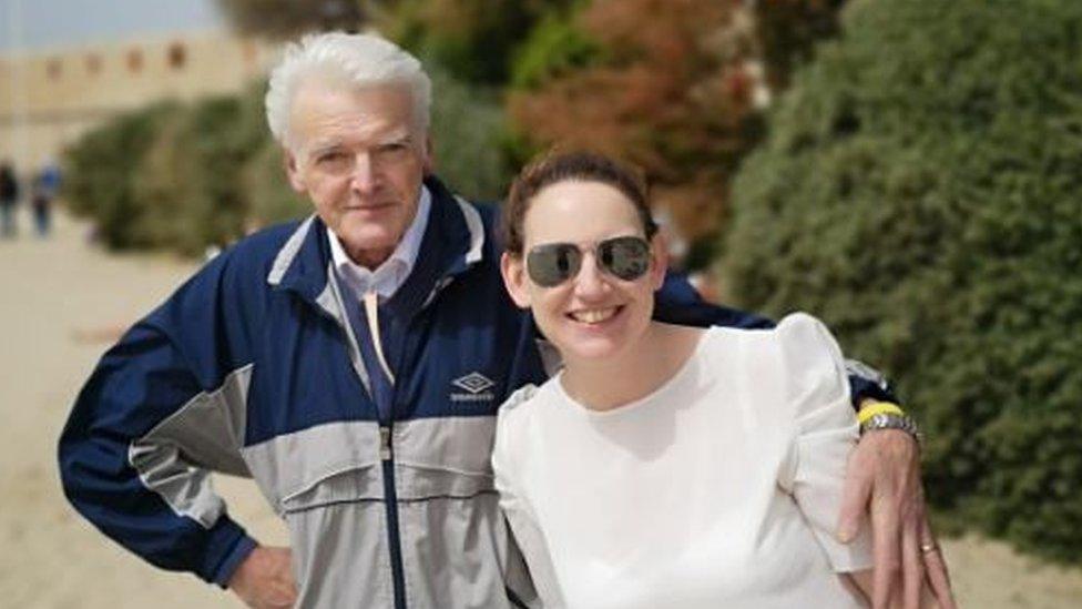 Grainne Murray with her father