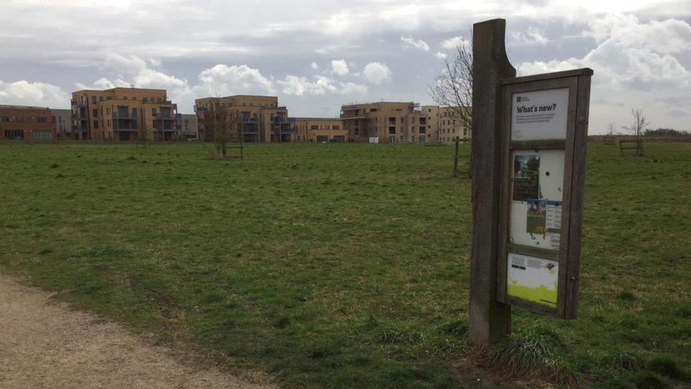 Trumpington Meadows on the outskirts of Cambridge