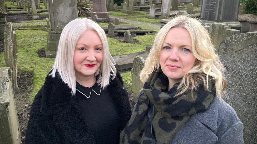 Claire Mitchell QC and Zoe Venditozzi of the Witches of Scotland campaign