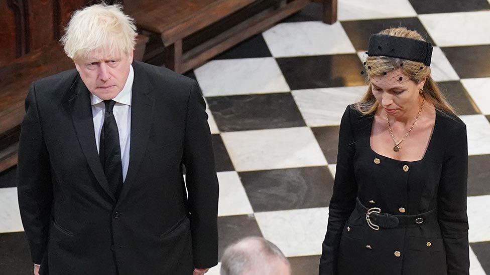 Boris and his wife Carrie Johnson