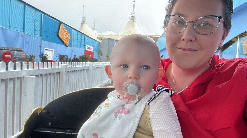 Charlotte Cheshire with baby Sydney