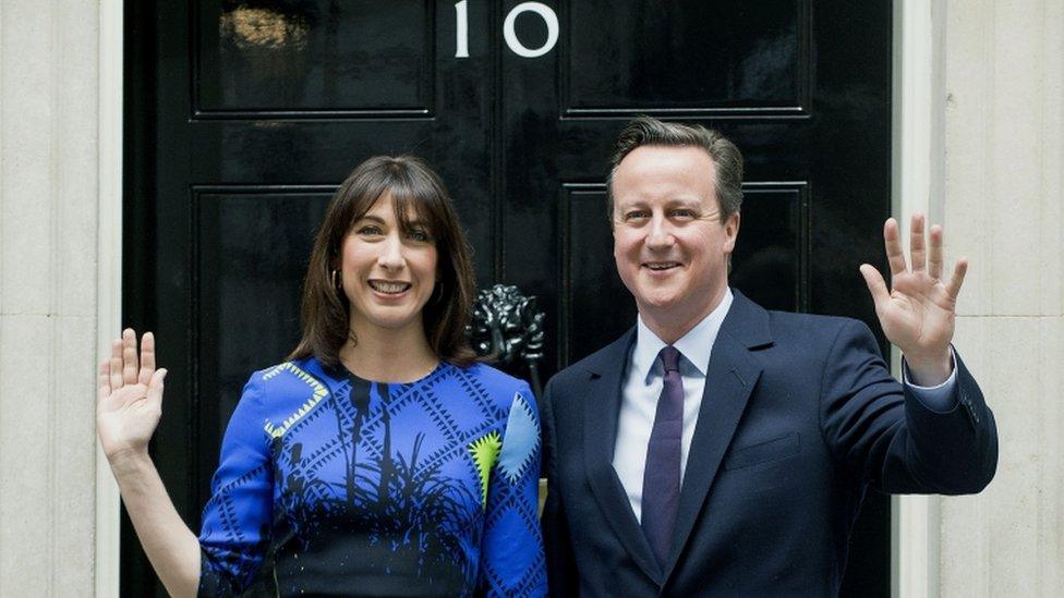 Samantha and David Cameron