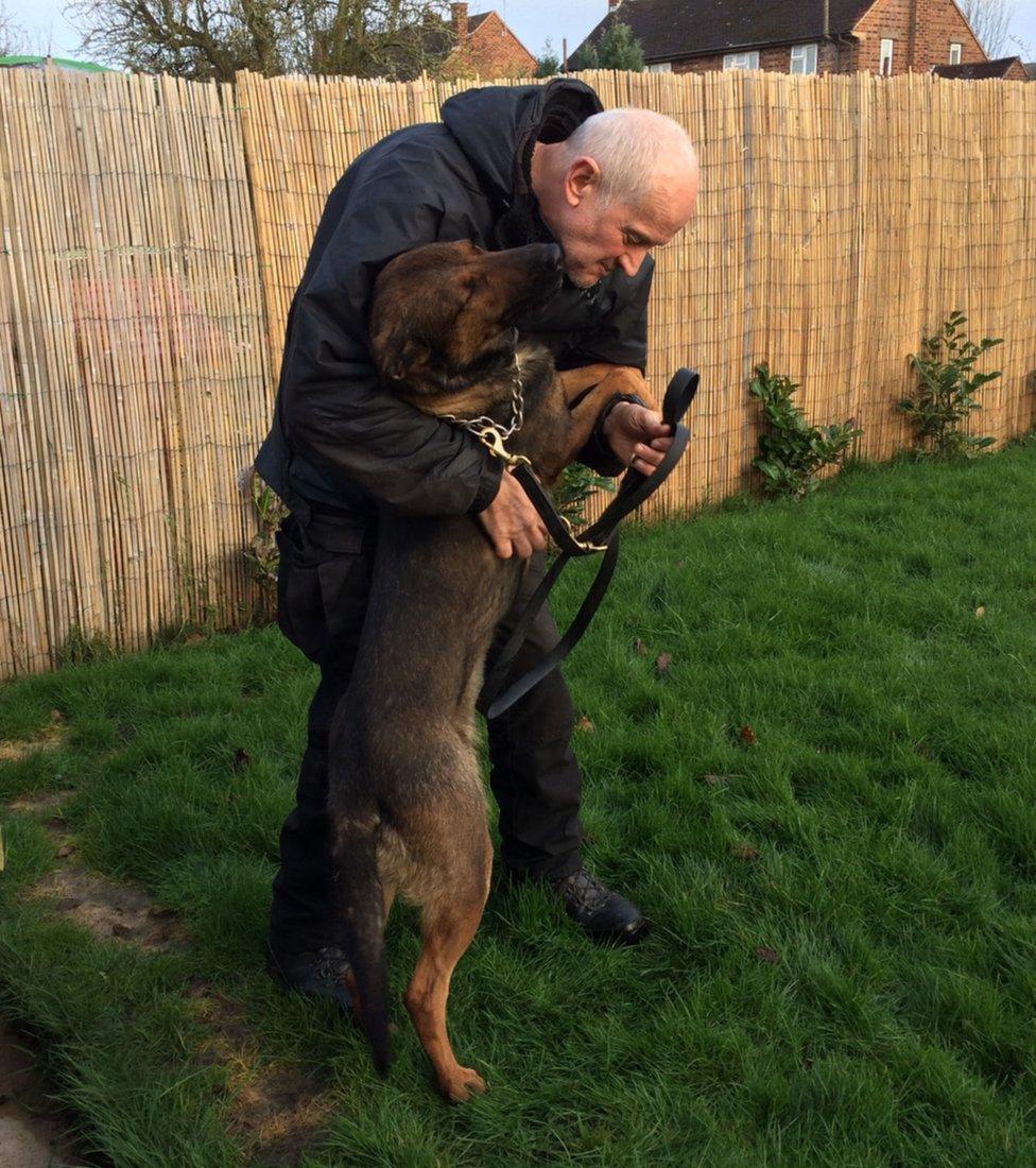 Sgt David Evans and Ivy