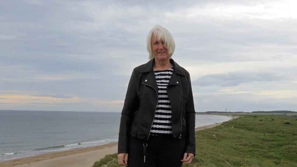 Lynne Tate at Druridge Bay