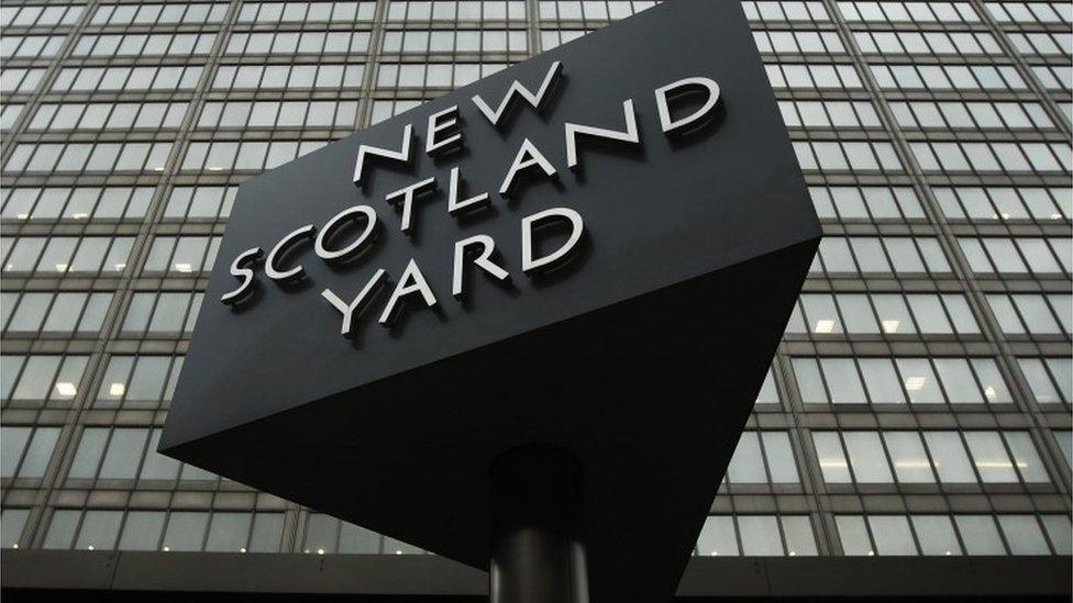 New Scotland Yard sign