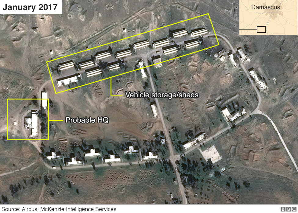 Satellite image of compound in Syria