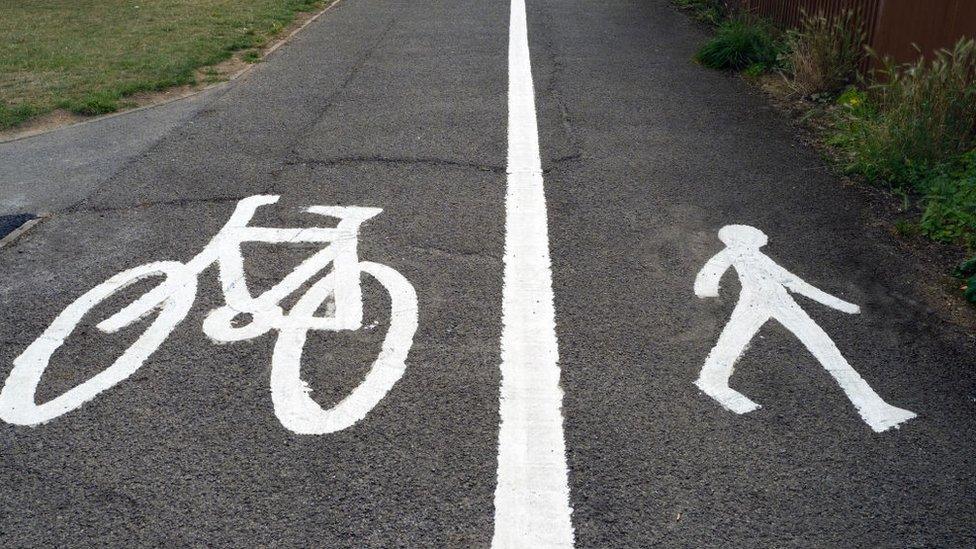 Cycle and foot path