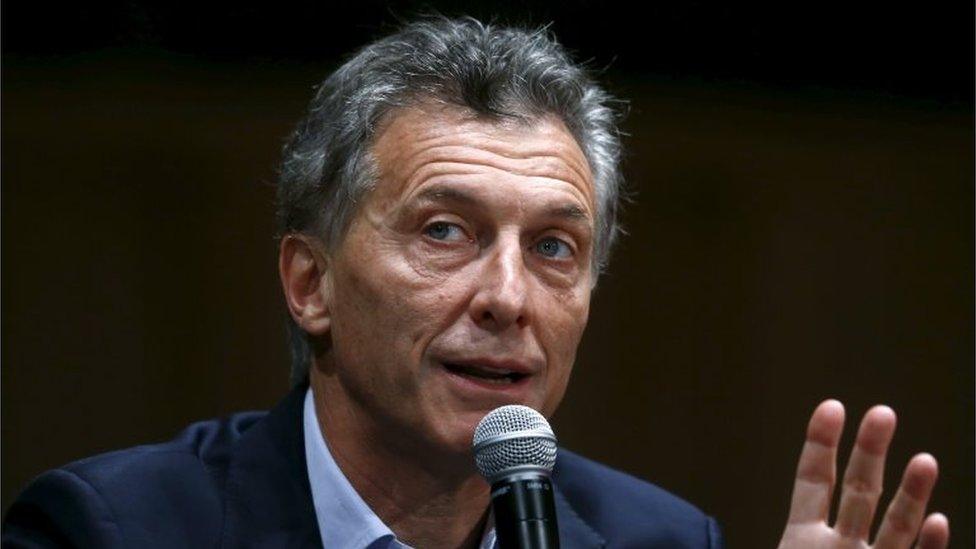 Argentina's president-elect Mauricio Macri gives a news conference in Buenos Aires on 23 November, 2015