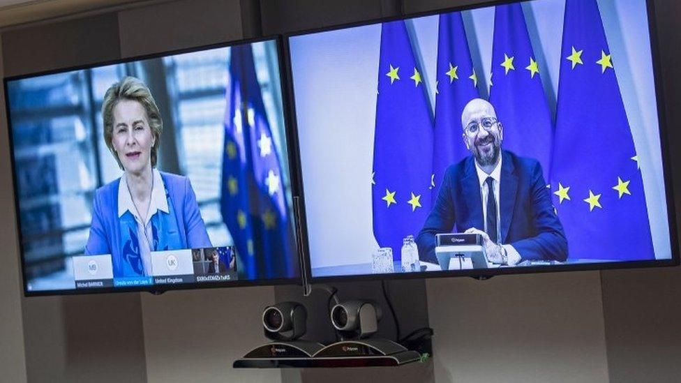 Ursula von der Leyen and Charles Michel