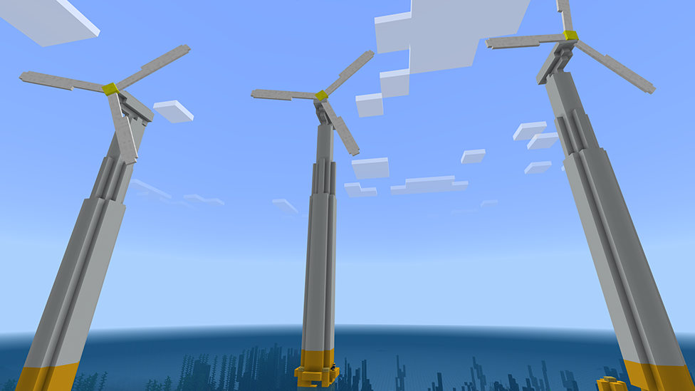 Minecraft wind turbines