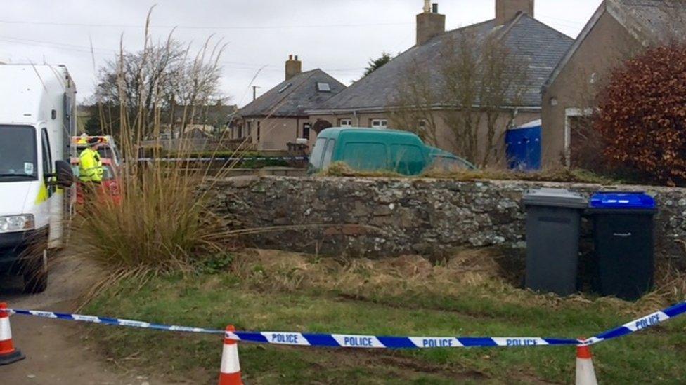 Forensic experts have been examining Mr Mckandie's cottage