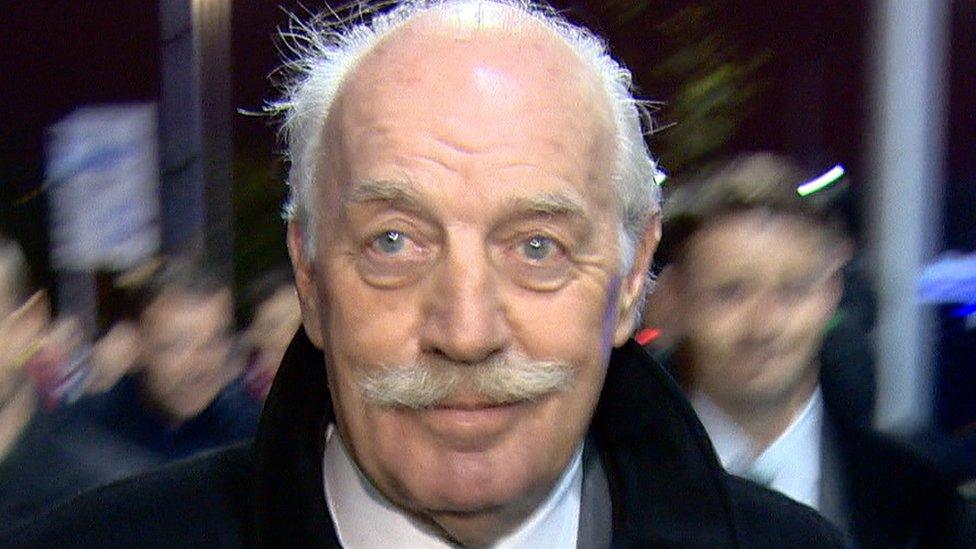 The BBC attended Celtic Park to question Dermot Desmond about the tax arrangements