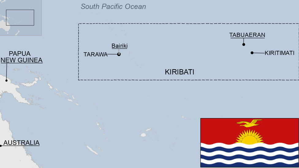 map of Kiribati