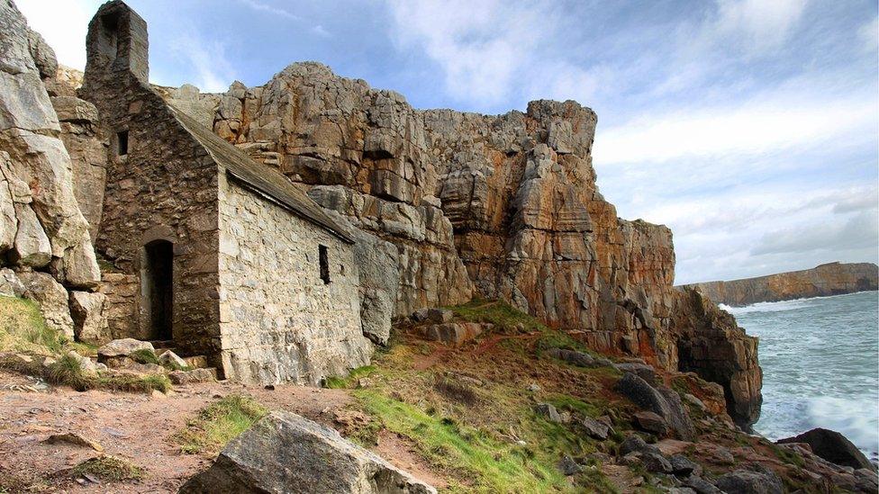 Nathanael Jones captured this shot of St Govan's Chapel built among the cliffs of the Pembrokeshire coast.